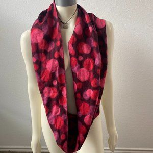 DILLARDS INFINITY Scarf Head Wrap Acrylic dots MULTICOLOR  12"  X 30" one size